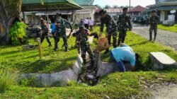 Kodim 0428/Mukomuko Melaksanakan Karya Bhakti, Gerakan Lingkungan Hidup Bebas Sampah (Zero Waste)