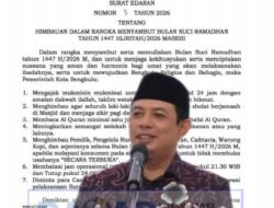 Menuju “Bengkulu Religius dan Bahagia”, Pemkot Terbitkan Edaran Ramadan