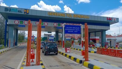 Arus Mudik Mulai Landai, Trafik Tol Bengkulu–Taba Penanjung Tercatat 1.159 Kendaraan