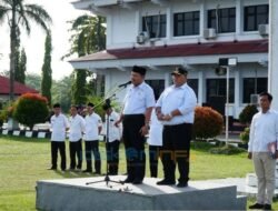 Hari Pertama Masuk ASN dan PPPK,Bupati dan Wabup Pimpin Apel Bersama
