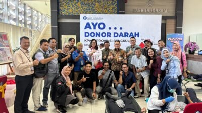 BI Bengkulu dan PMI Gelar Donor Darah, Wahyu Yuwana Soroti Tingginya Kebutuhan Stok Darah