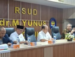 Rapat Koordinasi Dewan Pengawas dan Direksi RSUD dr. M. Yunus, Upaya Tingkatan Kualitas Layanan Kesehatan di Provinsi Bengkulu