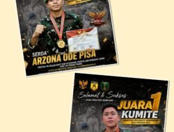 Disiplin Berbuah Prestasi, Dua Prajurit Kodam XXI/RI Juara 1 Kumite Nasional