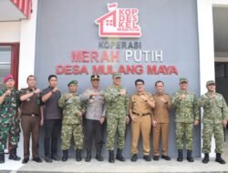 Kebut Pembangunan KDKMP di Lampung Utara, Pangdam XXI Sidak KDKMP Mulang Maya