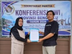 Sudah 10, Dukungan Menguat, Arun Tugiran Ambil Formulir Pendaftaran Ketua PWI Bengkulu untuk Iyud Dwi Mursito