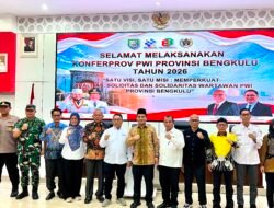 Pemprov Bengkulu Dorong PWI Perkuat Profesionalisme dan Soliditas Wartawan