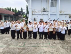 Sekda Bengkulu Tekankan Disiplin dan Loyalitas ASN saat Pimpin Apel di Dinas Kominfotik