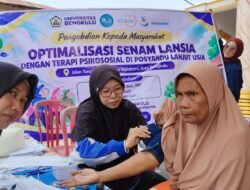 Optimalisasi Senam Lansia, FISIP Unib Gelar Terapi Psikososial di Malabero