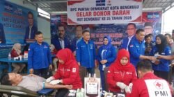 HUT ke-25 Demokrat, DPC Kota Bengkulu Gelar Donor Darah Serentak untuk Bantu Sesama