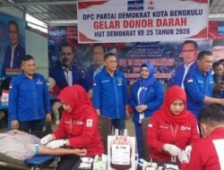 HUT ke-25 Demokrat, DPC Kota Bengkulu Gelar Donor Darah Serentak untuk Bantu Sesama