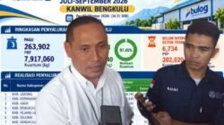 Penyaluran Beras di Bengkulu Capai 97,45 Persen, 6.734 Penerima Belum Terima